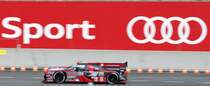 Audi R18 RP6, TDI 4.0L Turbo Diesel V6, LMP1 von Audi Sport Team Joest Fahrer; Loïc Duval, Lucas di Grassi & Oliver Jarvis wärend der 84. 24h Le Monde am 18.6.2016