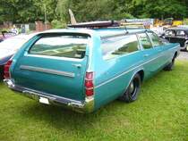 Heckansicht eines 1973´er Dodge Polara Custom Wagon. Oldtimertreffen Herner Oldies am 03.07.2016.