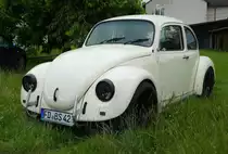 =VW Käfer zu Besuch bei den Motorrad-Oldtimer-Freunden Kiebitzgrund im Juni 2016