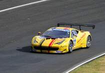 24h Le Mans als Support Race,  ROAD TO LE MANS  beim Training am 16.6.2016 Ferrari F458 Italia GT3, von AF Corse Fahrer; DE LEENER / DE LEENER