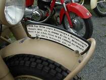 =BMW R75 technische Daten, gesehen bei den Motorrad-Oldtimer-Freunden Kiebitzgrund im Juni 2016 