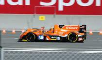 LMP2 Nr.38, Gibson 015S (Nissan VK45DE 4.5L V8) von G-Drive Racing, Fahrer; Simon Dolan, Jake Dennis, Giedo van der Garde im Training zu den 84. 24h von Le Mans am 15.6.2016