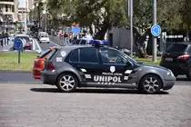 VW Golf der Unipol, einer Spezialeinheit der Policía Local von Santa Cruz de Tenerife (Santa Cruz de Tenerife/Spanien, 29.03.2016)
