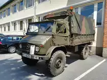 Alter Unimog der Bundeswehr. Kaserne in Regen 09.07.16