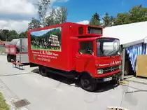 Mercedes-Benz LP (Kubische Kabine leicht) Getränke-LKW Regen 09.07.16