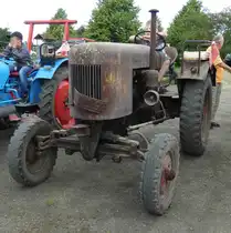 =Fendt F 28 P, Bj. 1955, 28 PS, ausgestellt bei den Motorrad-Oldtimer-Freunden Kiebitzgrund im Juni 2016