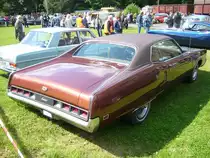 Heckansicht eines Mercury Marauder X-100 des Modelljahres 1970. Herner Oldies am 03.07.2016.