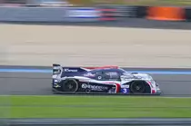 Support Race,  ROAD TO LE MANS  bei den 24h Le Mans  beim Training am 15.6.2016
Nr.3 LIGIER JS P3 - Nissan (Nissan VK50VE 5.0 L V8, 390hp) United Autosports eingangs Porschekurve