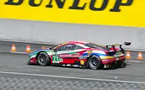 Nr.71 Ferrari 488 GTE (Motor: Ferrari F154CB 3.9L Turbo V8), Team AF Corse, Fahrer: Davide Rigon, Andrea Bertolini, Sam Bird, wärend der 84. 24h Le Mans am 18.6.2016