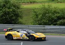 Ferrari Challenge Europa Training am 16.6.2016. Nr.92, Ferrari 458 Italia, für´s Support Rennen der 84. 24h Le Mans 
