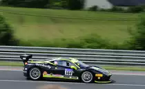 Ferrari Challenge Europa Training am 16.6.2016. Nr.144, Ferrari 458 Italia, für´s Support Rennen der 84. 24h Le Mans 