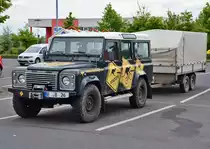 Landrover Defender mit Doppelachshänger in Euskirchen - 17.05.2016