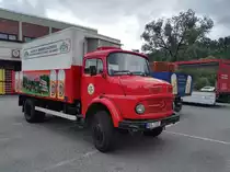 Mercedes L911 (Leichte bis mittelschwere Kurzhauber) der Brauerei Falter in Regen 15.07.2016