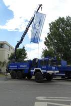 THW Ortsverband Frankfurt MAN 4520 am 17.07.16 beim Osthafen Festival 2016 in Frankfurt