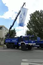 THW Ortsverband Frankfurt MAN 4520 am 17.07.16 beim Osthafen Festival 2016 in Frankfurt