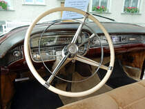 Cadillac Fleetwood Series 75 Limousine, Baujahr 1956, Interieur. Aufgenommen am 17. Juni 2016 in St. Gallen, Schweiz