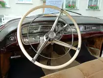 Cadillac Fleetwood Series 75 Limousine, Baujahr 1956, Interieur. Aufgenommen am 17. Juni 2016 in St. Gallen, Schweiz