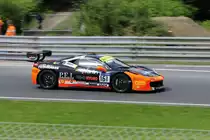 Ferrari Challenge Europa Training am 16.6.2016. Nr.161, Ferrari 458 Italia, für´s Support Rennen der 84. 24h Le Mans