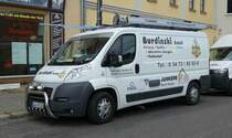 =Fiat Ducato 160 Multijet der Firma  Burdinski  steht im Juli 2016 in Aschersleben