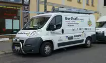 =Fiat Ducato 160 Multijet der Firma  Burdinski  steht im Juli 2016 in Aschersleben