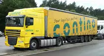 =DAF XF von  contino  rastet an der Rastanlage Großenmoor im Juli 2016