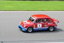 Fiat Abarth 100 0TC mit der Startnummer 1, auf dem Formel 1-Kurs von Spa-Francorchamps, beim Youngtimer Festival Spa 22-24 July 2016