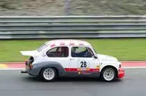 Fiat Abarth 100 0TC mit der Startnummer 1, auf dem Formel 1-Kurs von Spa-Francorchamps, beim Youngtimer Festival Spa 22-24 July 2016