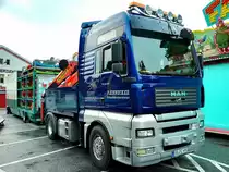 MAN TGA 18.480 Schausteller Zugmaschine. Regen 26.07.2016 überarbeitetes Bild