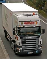 Am 09.10.2008 war dieser SCANIA R420 von BRJES vermutlich auf dem Heimweg. 