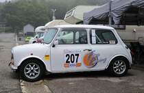 Mini, im Fahrerlager des Youngtimer Festival Spa 24 July 2016