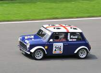 Alberto Pinna (D), Leyland Mini beim  Kampf der Zwerge  auf dem Formel 1-Kurs von Spa-Francorchamps, beim Youngtimer Festival Spa 24 July 2016
