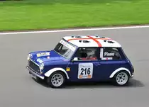Alberto Pinna (D), Leyland Mini beim  Kampf der Zwerge  auf dem Formel 1-Kurs von Spa-Francorchamps, beim Youngtimer Festival Spa 24 July 2016