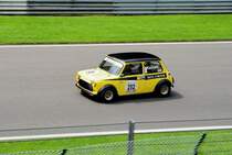 Stephan Keiselt (D), Leyland Mini B39, beim  Kampf der Zwerge  auf dem Formel 1-Kurs von Spa-Francorchamps, beim Youngtimer Festival Spa 24 July 2016