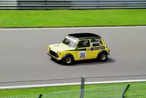Stephan Keiselt (D), Leyland Mini B39, beim  Kampf der Zwerge  auf dem Formel 1-Kurs von Spa-Francorchamps, beim Youngtimer Festival Spa 24 July 2016
