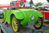 Hanomag 2-10, genannt  Kommissbrot  gebaut von 1924-28 , wie neu, zu sehen am 31.07.2016 in Doberlug-Kirchhain zur Oldtimerrallye 