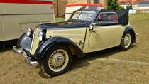 IFA F8 Cabriolet, sehr gut erhalten, mit Speicheräder 31.07.2016 Oldtimerrallye Doberlug-Kirchhain