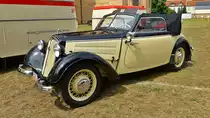 IFA F8 Cabriolet, sehr gut erhalten, mit Speicheräder 31.07.2016 Oldtimerrallye Doberlug-Kirchhain
