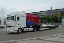 =DAF XF steht zur Beladung in Leipzig, Juli 2016