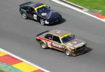 Porsche 944 Turbo CUP hinter BMW E21 320 Rennszene (Youngtimer Trophy B Rennen 2) Youngtimer Festival Spa 24.7.2016