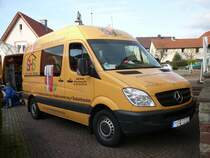 MB Sprinter einer Wrzburger Heizungsbaufirma am 11.11.2008 in 36100 Petersberg - Marbach