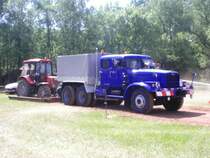 Krementschuk Kras 256Z mit dem Bremswagen beim 2.Russentraktortreffen und Traktorpulling in Oberlungwitz 2007