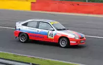 Nr.415 Dr. Erich Zanders im Opel Kadett E, 2. Rennen der Youngtimer Trophy A, Youngtimer Festival Spa 24.7.2016