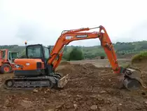 Doosan DX 85 R-3 am 12.06.2016 in der Nähe von Saarburg