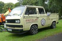 =VW T3 von  Strahltechnik Fritzlar  steht im Juli 2016 in Gudensberg