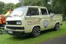 =VW T3 von  Strahltechnik Fritzlar  steht im Juli 2016 in Gudensberg