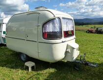 Wohnwagen, Fabrikat nicht bekannt, Bulldogtreffen St.Peter, Aug.2016