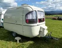 Wohnwagen, Fabrikat nicht bekannt, Bulldogtreffen St.Peter, Aug.2016