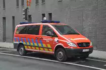 Einsatzleitwagen-Umweltschutz Mercedes-Benz Vito 115CDI 4x4 der AGS Provinz Antwerpen, Inneneinrichtung von Firma Dias, aufgenommen 23.05.2015 am Sint-Jacobsmarkt Antwerpen 