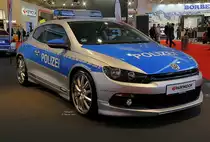VW Scirocco Polizei auf der Essen Motor Show 2014.