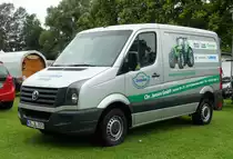 =VW Crafter der Firma  JANSON  steht auf dem Ausstellungsgelände in Gudensberg im Juli 2016